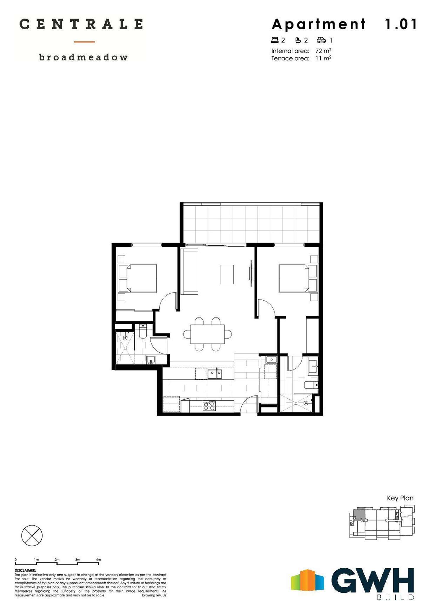 Floorplan of Homely apartment listing, 101/67 Brunker Road, Broadmeadow NSW 2292