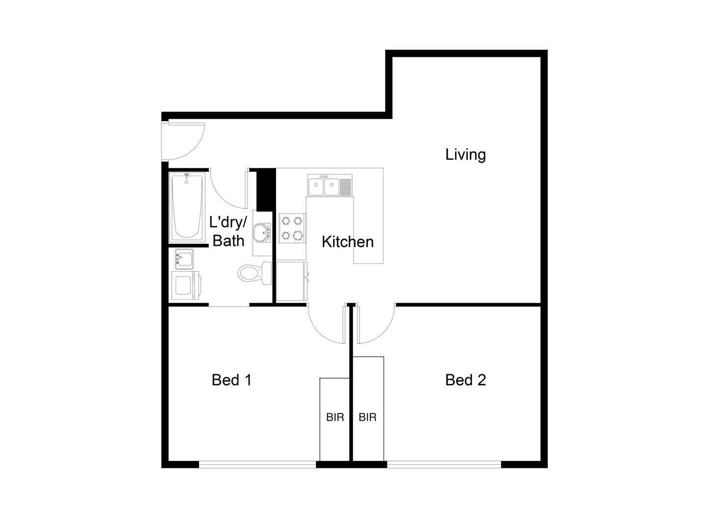 Floorplan of Homely apartment listing, 515/2 Akuna Street, City ACT 2601