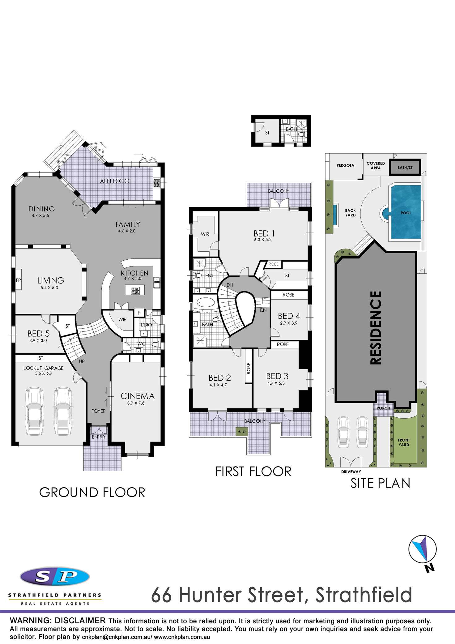 Floorplan of Homely house listing, 66 Hunter Street, Strathfield NSW 2135