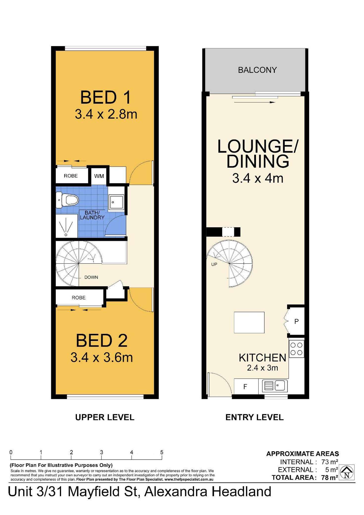 Floorplan of Homely unit listing, 3/31 Mayfield Street, Alexandra Headland QLD 4572