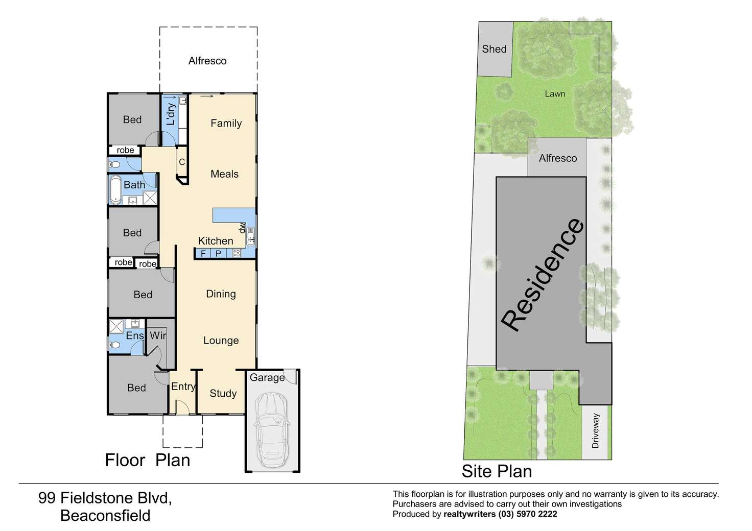 Floorplan of Homely house listing, 99 Fieldstone Boulevard, Beaconsfield VIC 3807