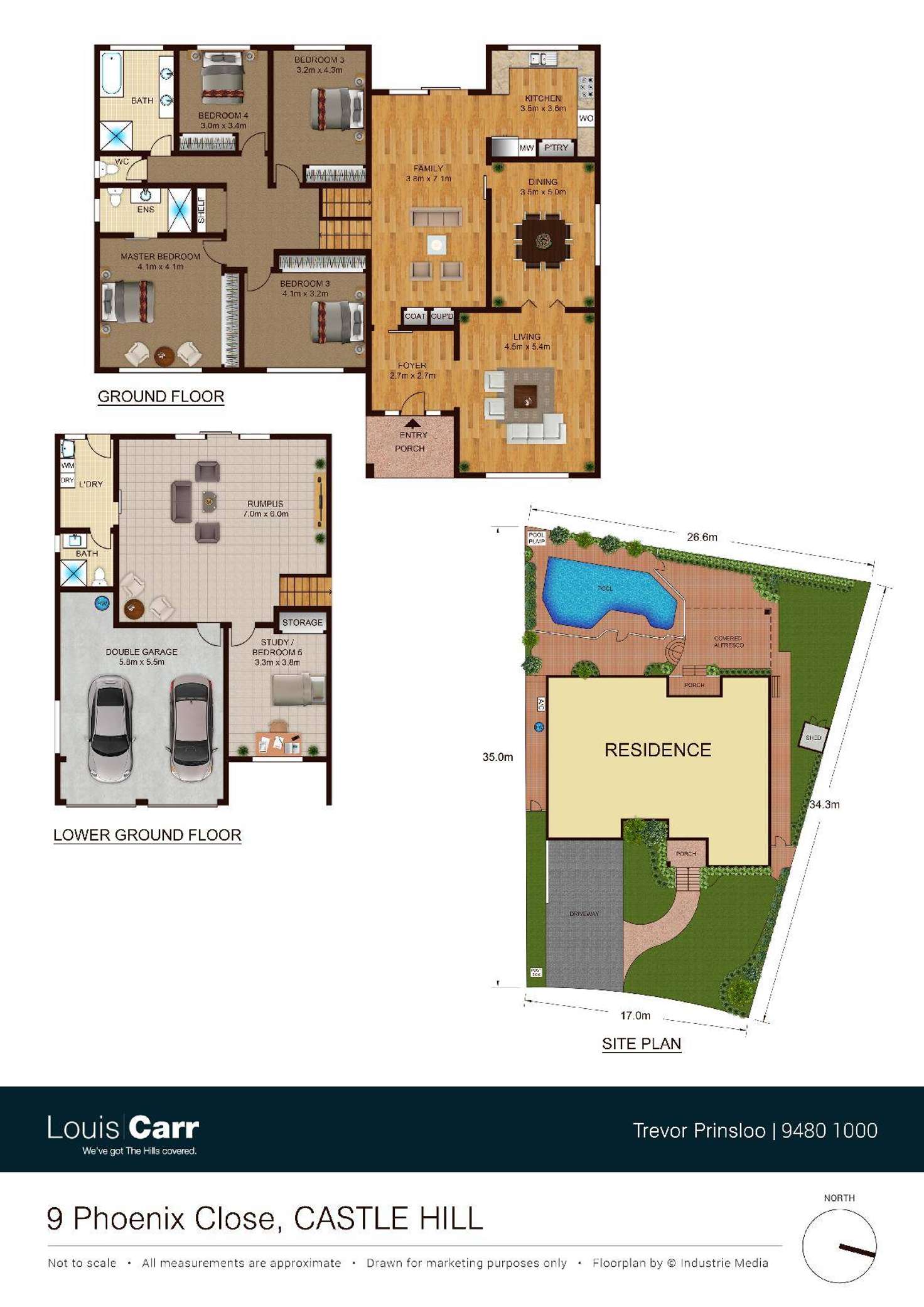 Floorplan of Homely house listing, 9 Phoenix Close, Castle Hill NSW 2154