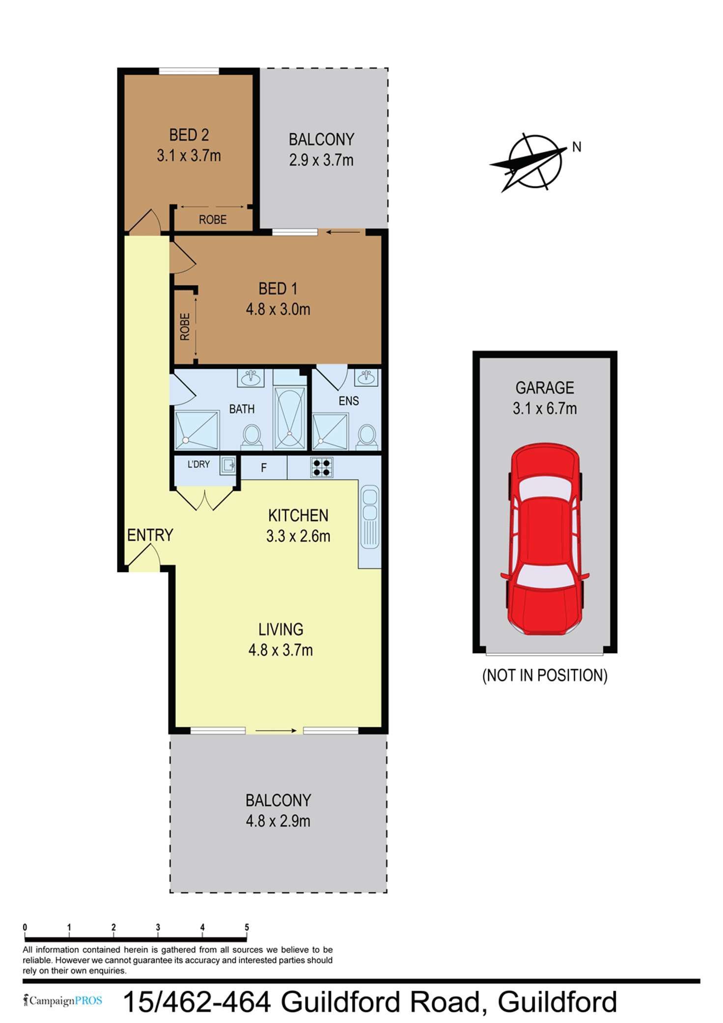 Floorplan of Homely unit listing, 15/462-464 Guildford Road, Guildford NSW 2161