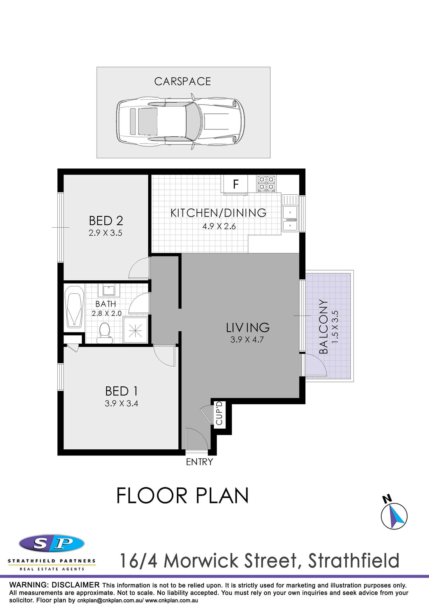 Floorplan of Homely apartment listing, 16/4 Morwick Street, Strathfield NSW 2135