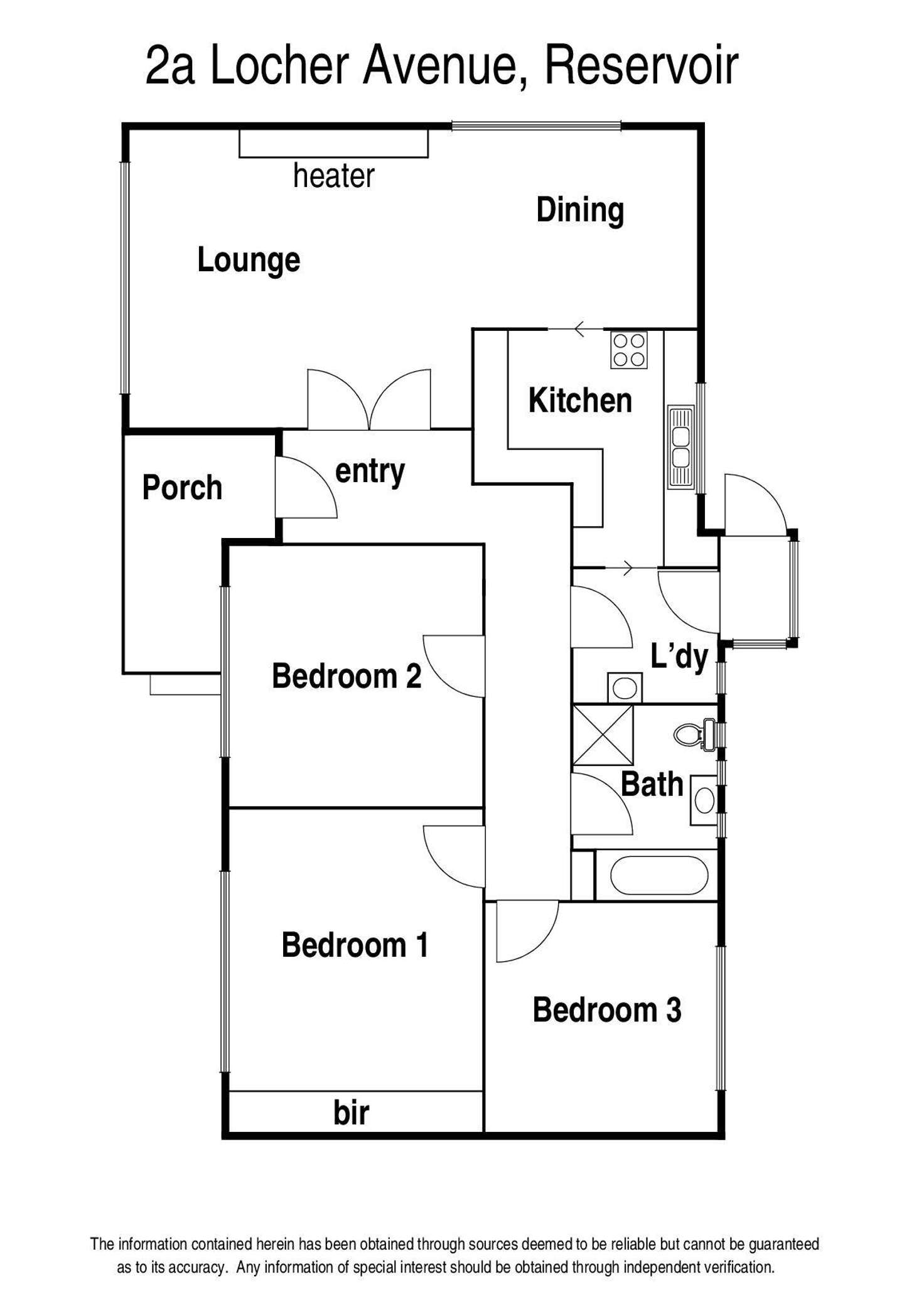Floorplan of Homely house listing, 2A Locher Avenue, Reservoir VIC 3073