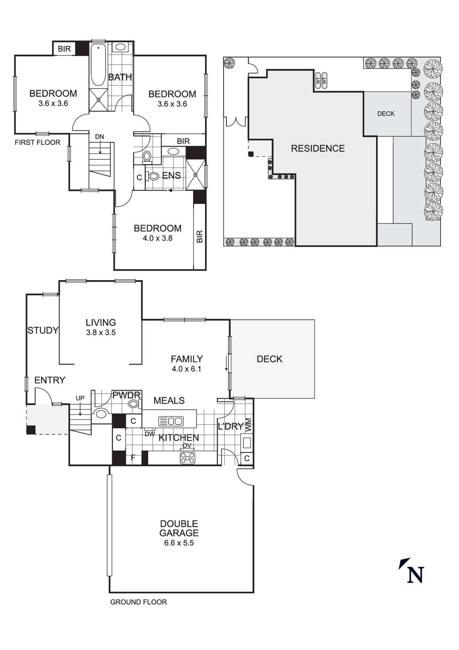 Floorplan of Homely house listing, 6A The Crest, Bulleen VIC 3105