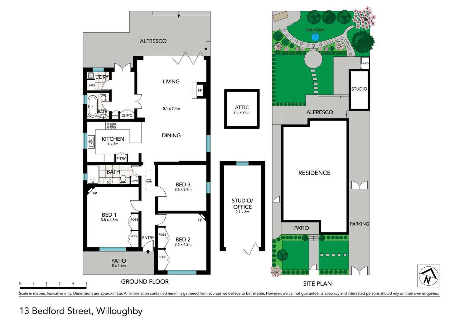 Floorplan of Homely house listing, 13 Bedford Street, Willoughby NSW 2068