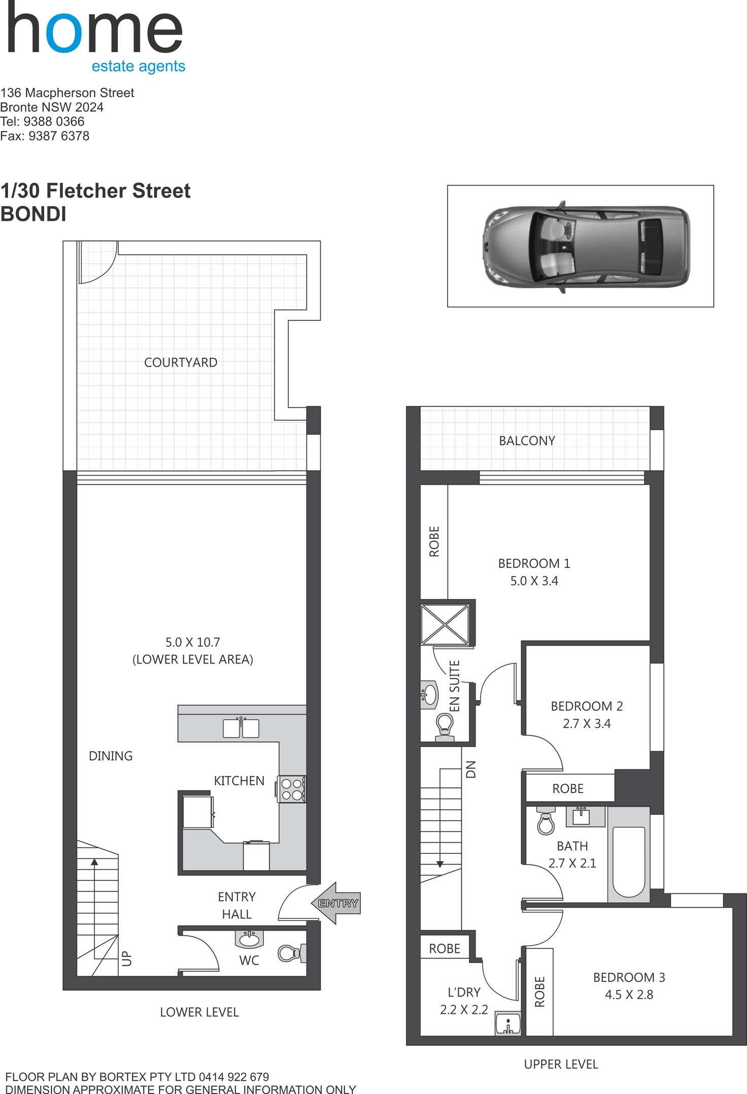Floorplan of Homely apartment listing, 1/30 Fletcher Street, Bondi NSW 2026