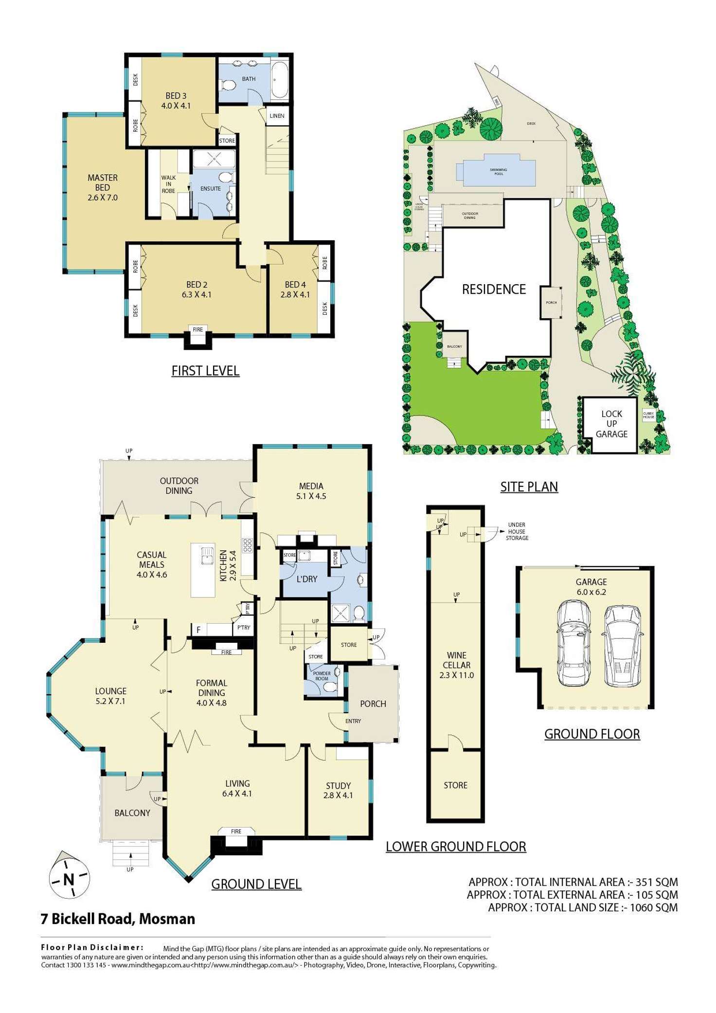 Floorplan of Homely house listing, 7 Bickell Road, Mosman NSW 2088