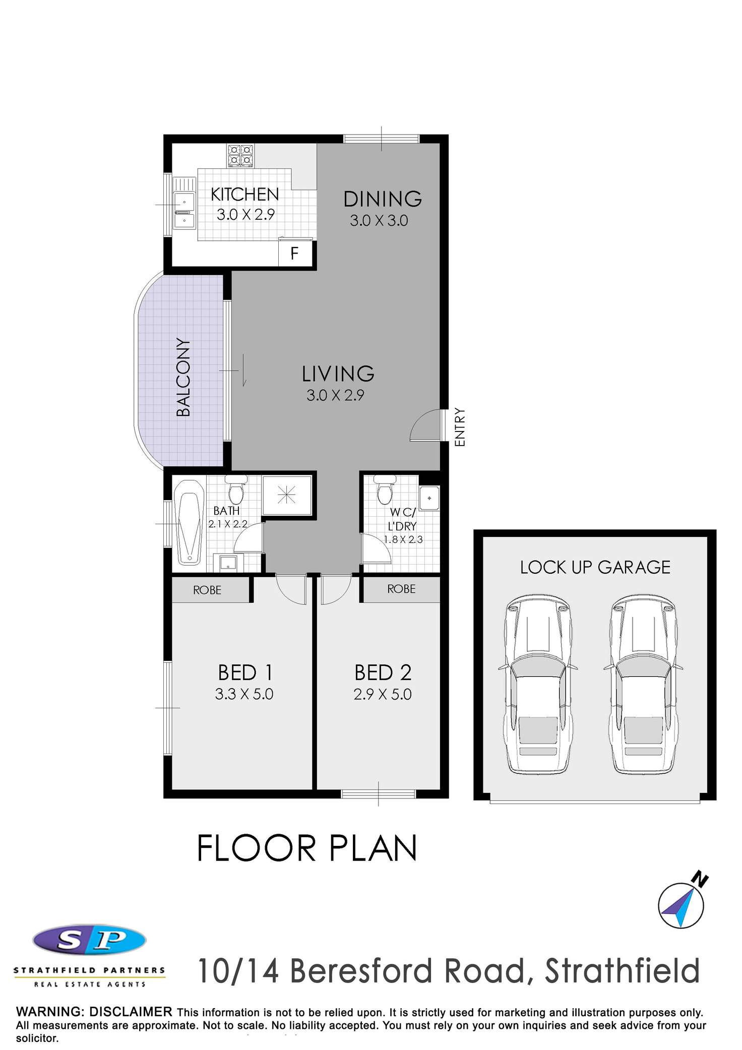 Floorplan of Homely apartment listing, 10/14 Beresford Road, Strathfield NSW 2135