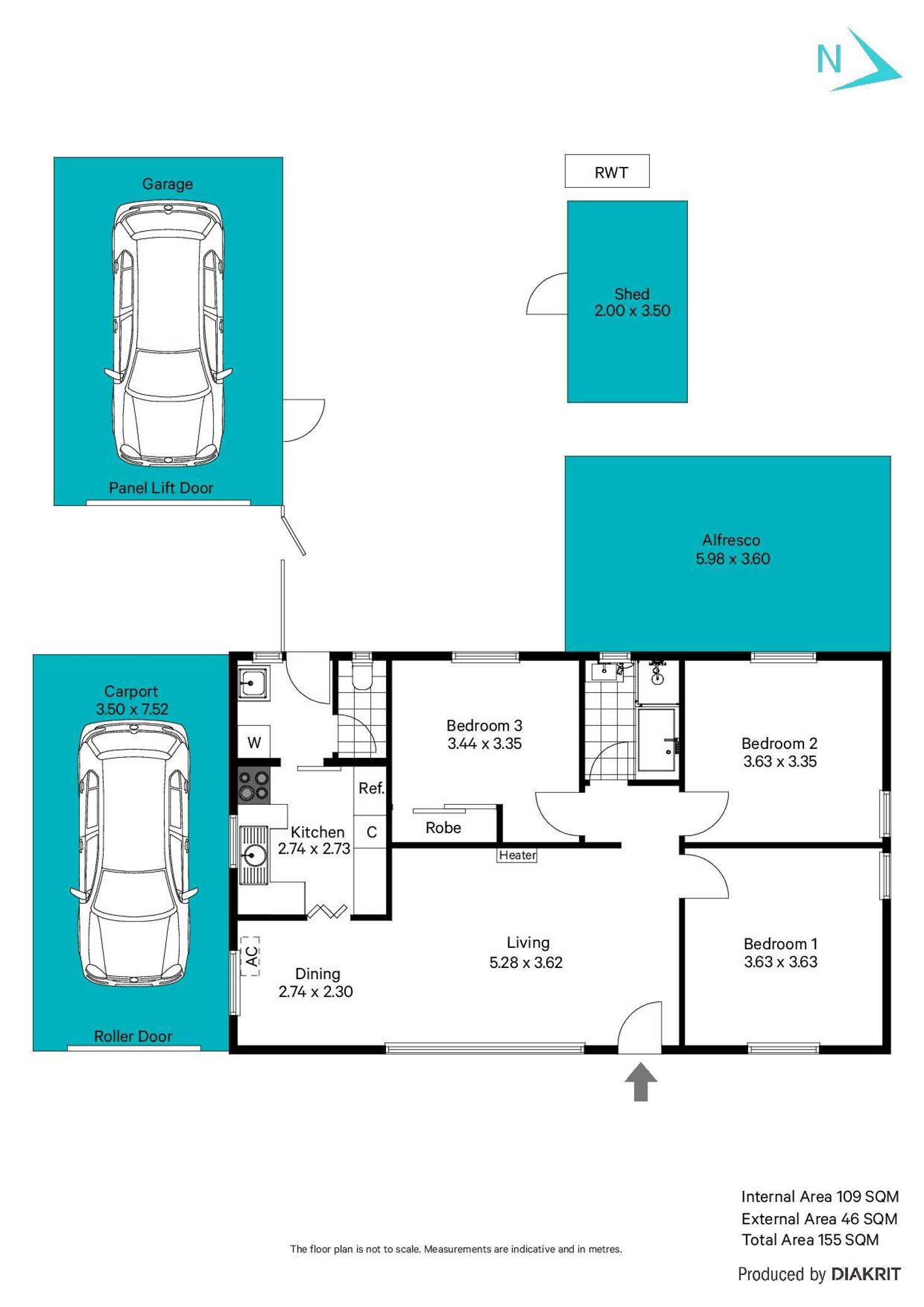 Floorplan of Homely house listing, 10 Helen Street, Christie Downs SA 5164