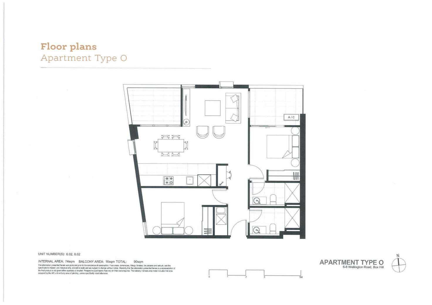 Floorplan of Homely apartment listing, 802/6-8 Wellington Road, Box Hill VIC 3128