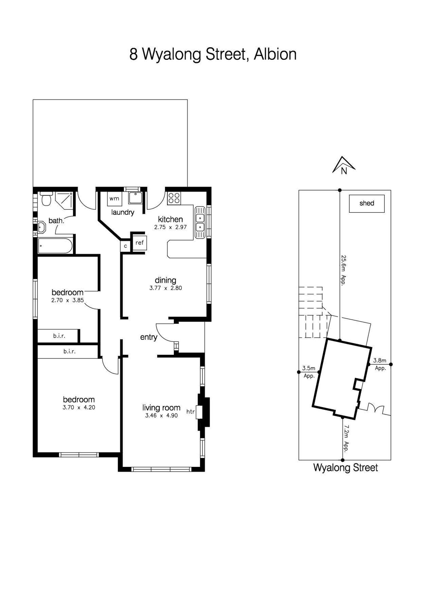 Floorplan of Homely house listing, 8 Wyalong Street, Albion VIC 3020