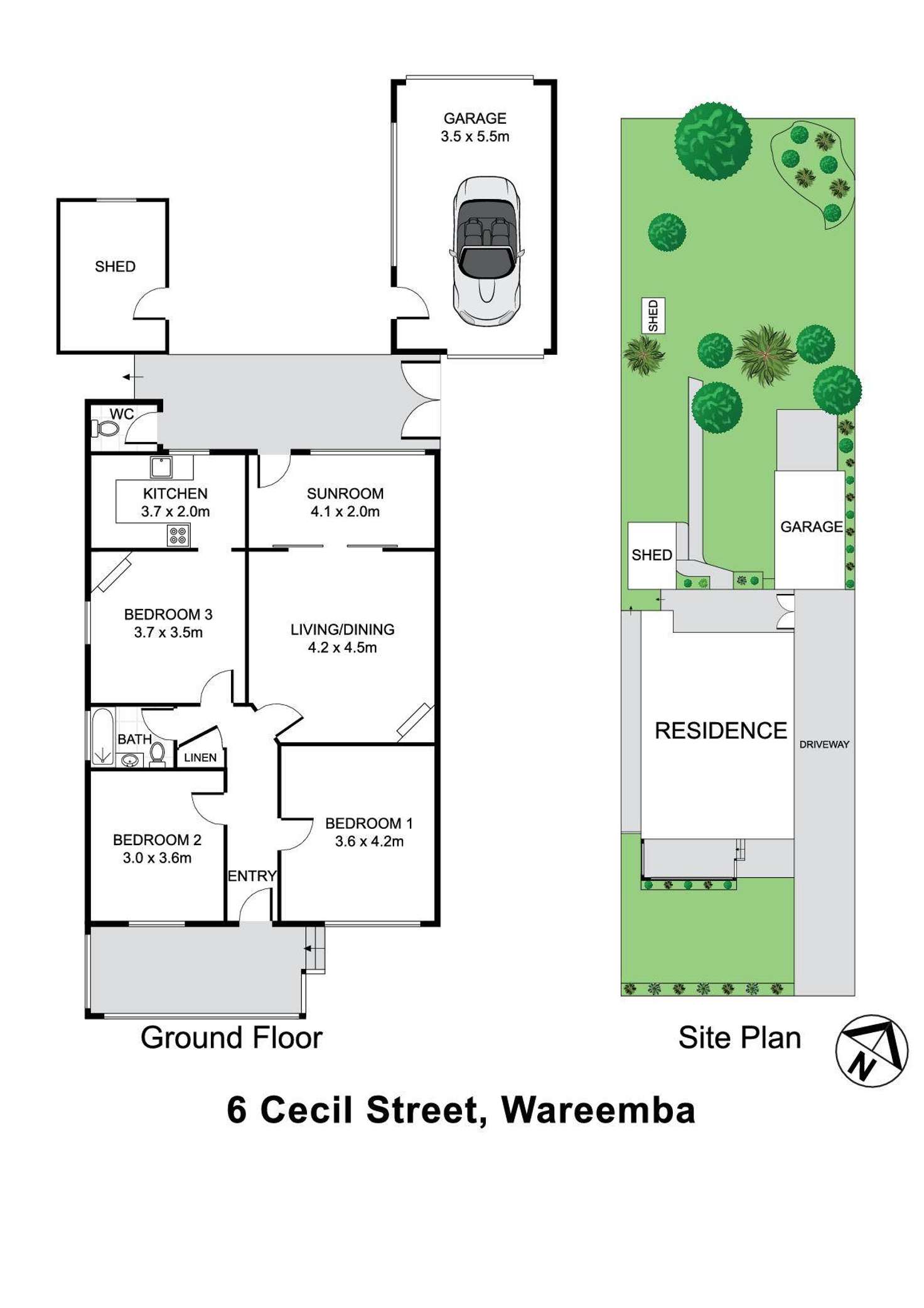 Floorplan of Homely house listing, 6 Cecil Street, Wareemba NSW 2046