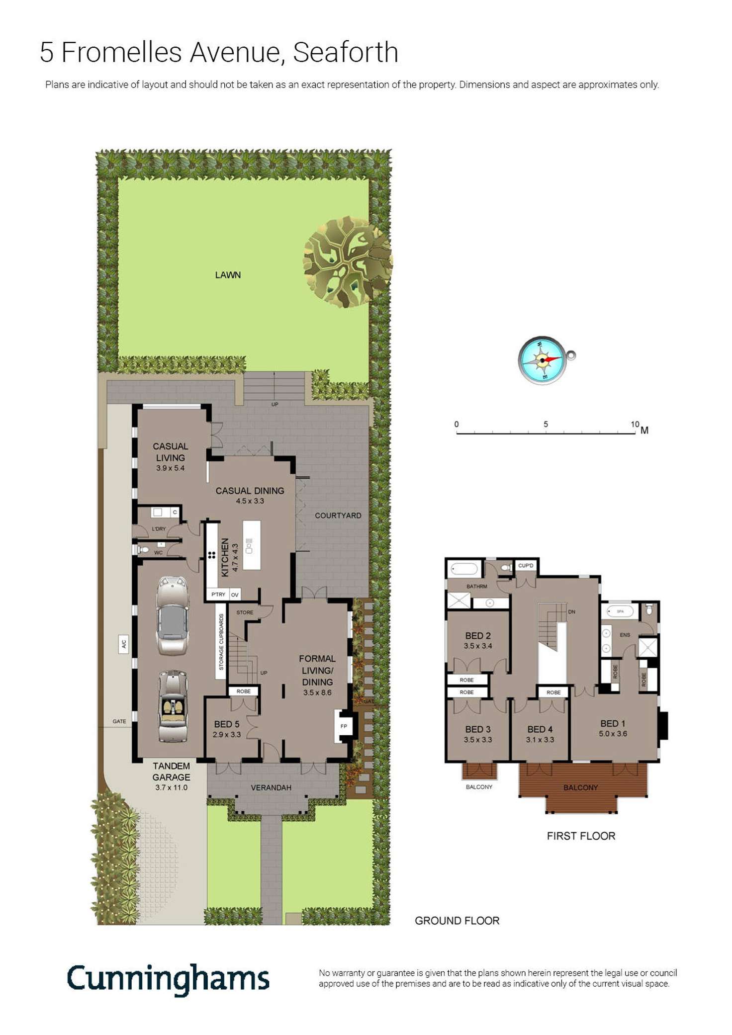 Floorplan of Homely house listing, 5 Fromelles Avenue, Seaforth NSW 2092