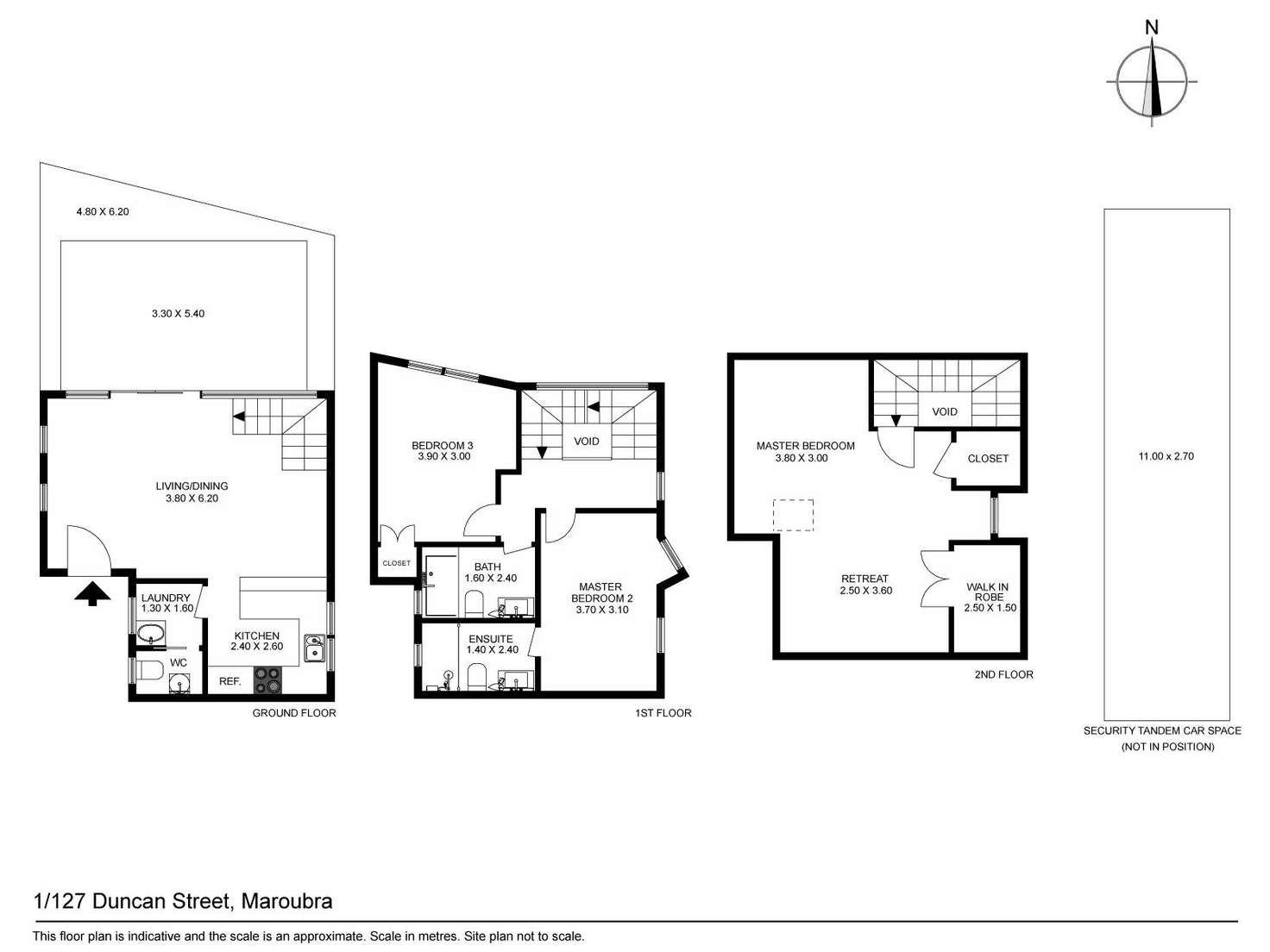 Floorplan of Homely townhouse listing, 1/127 Duncan Street, Maroubra NSW 2035