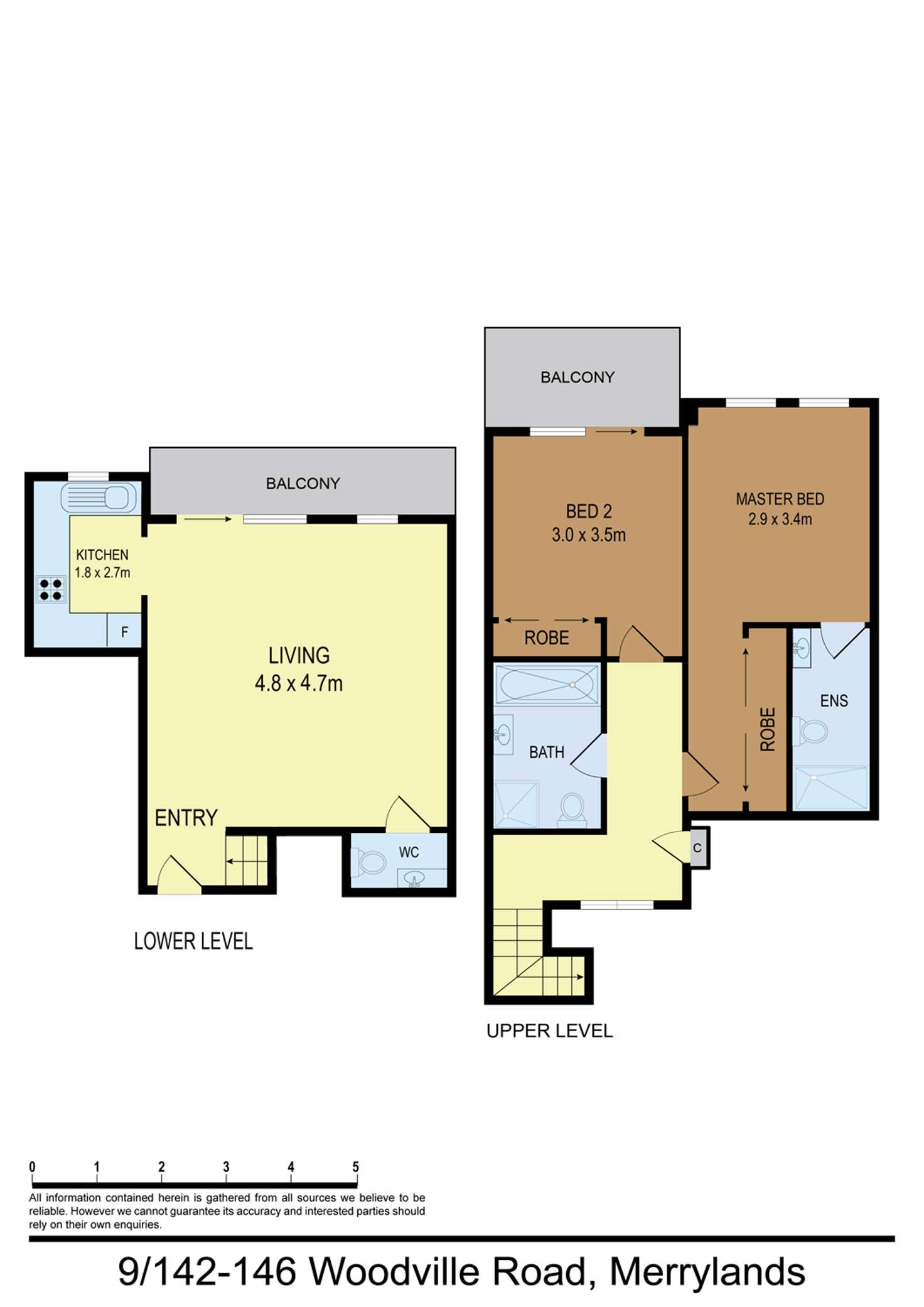 Floorplan of Homely unit listing, 9/142-146 Woodville Road, Merrylands NSW 2160