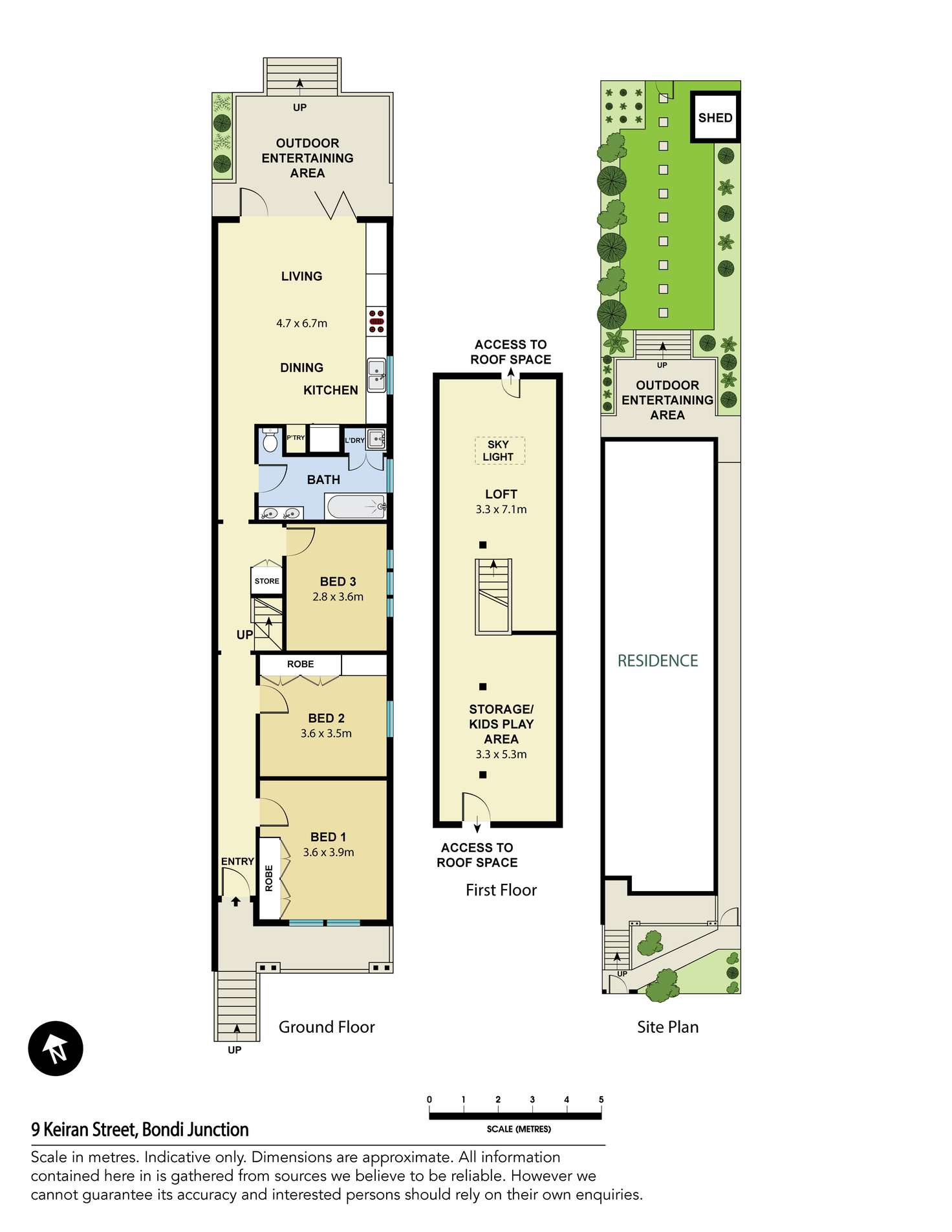 Floorplan of Homely house listing, 9 Keiran Street, Bondi Junction NSW 2022