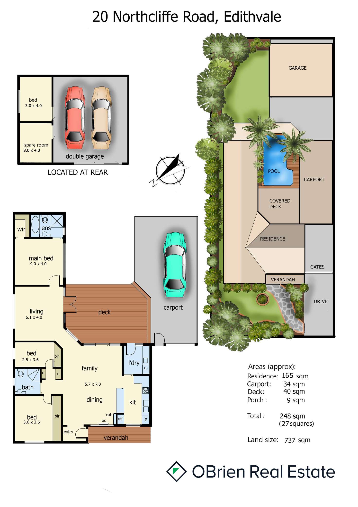 Floorplan of Homely house listing, 20 Northcliffe Road, Edithvale VIC 3196