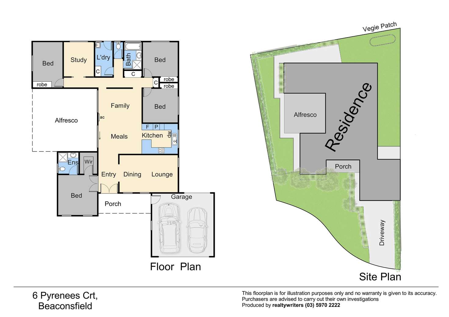 Floorplan of Homely house listing, 6 Pyrenees Court, Beaconsfield VIC 3807