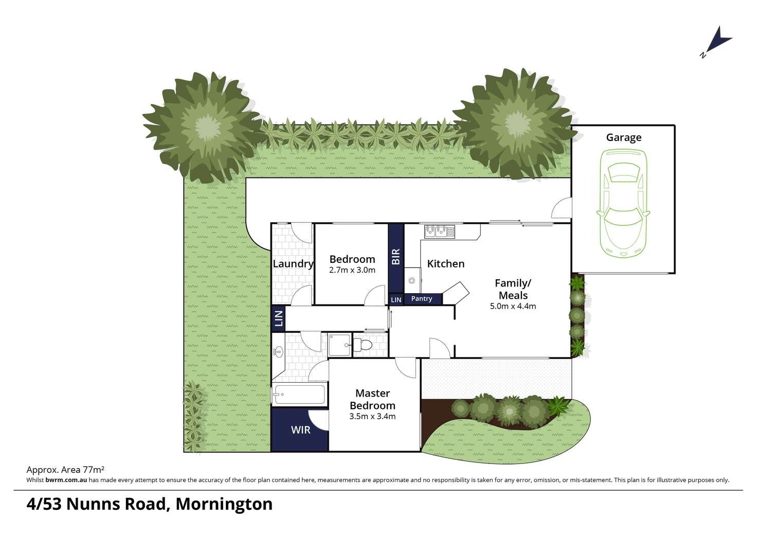 Floorplan of Homely unit listing, 4/53 Nunns Road, Mornington VIC 3931