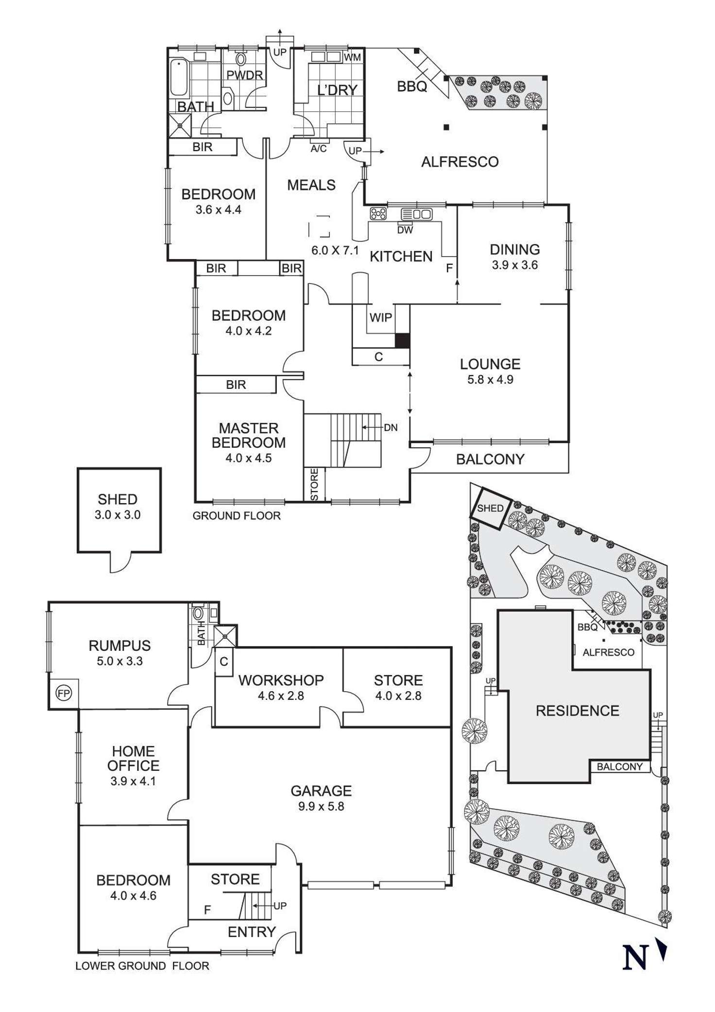Floorplan of Homely house listing, 347 Thompsons Road, Templestowe Lower VIC 3107