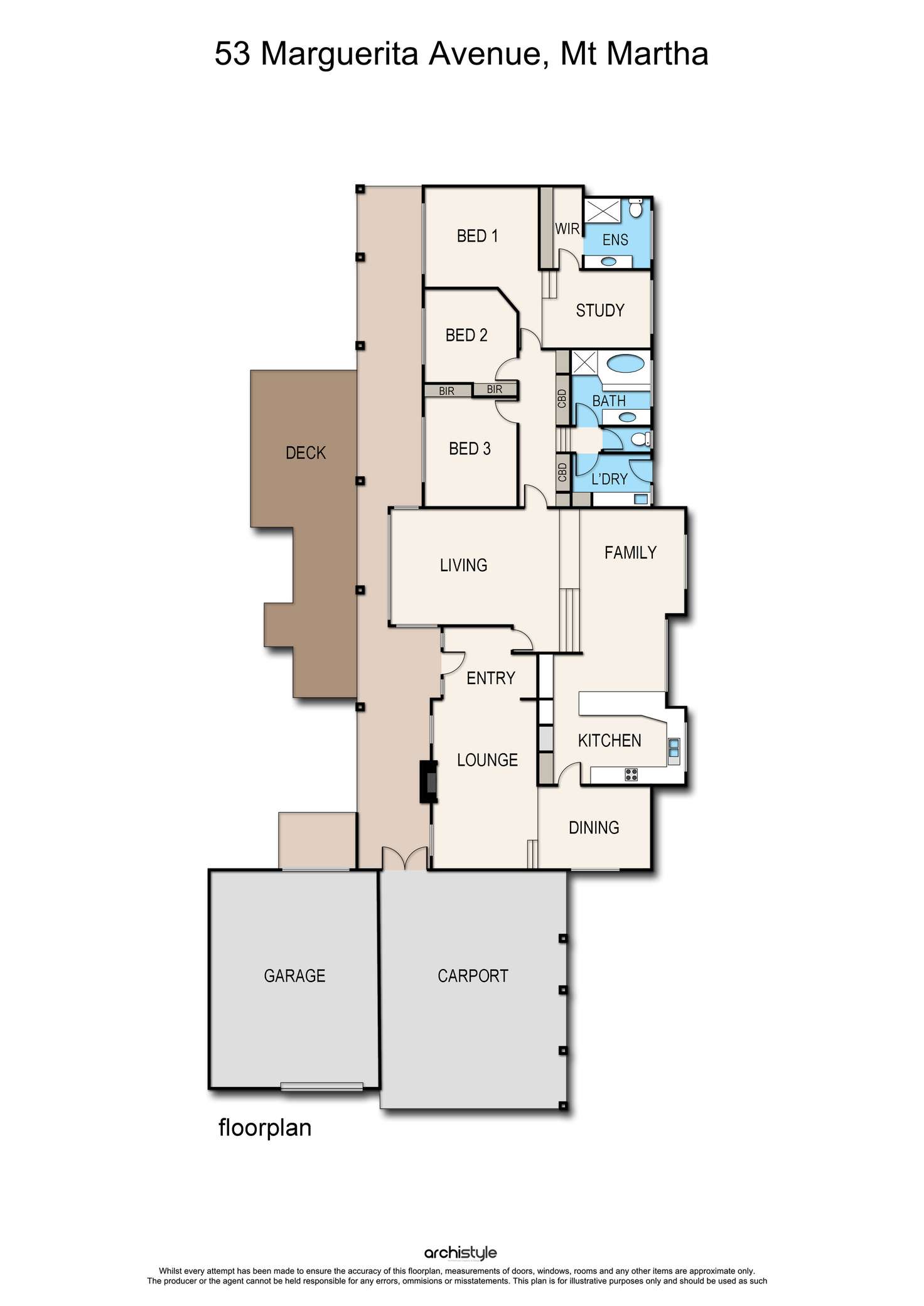 Floorplan of Homely house listing, 53 Marguerita Avenue, Mount Martha VIC 3934