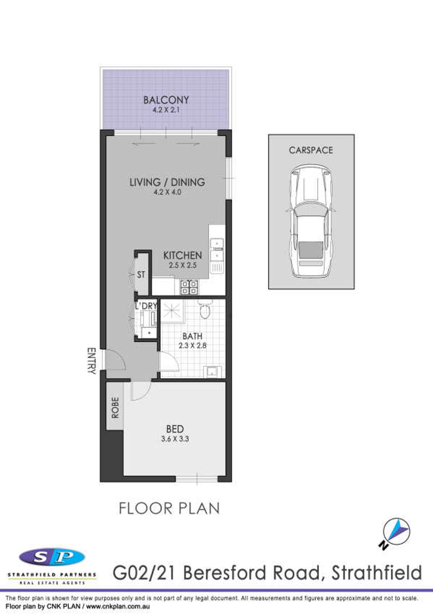 Floorplan of Homely apartment listing, G02/21 Beresford Road, Strathfield NSW 2135