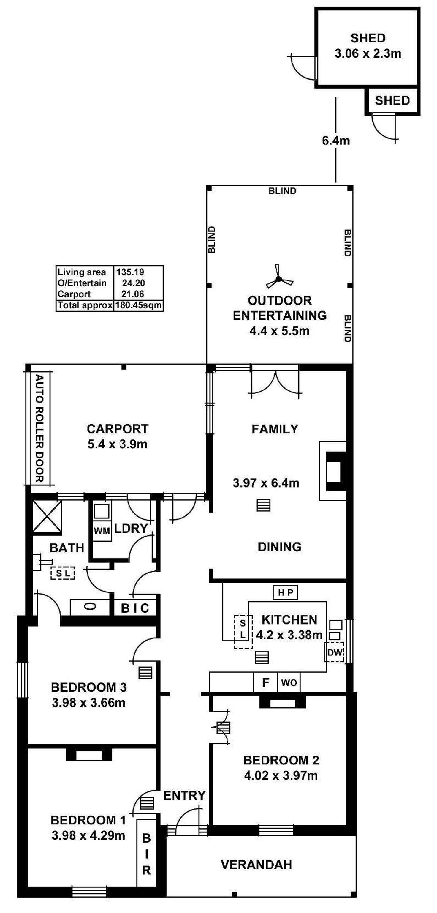 Floorplan of Homely house listing, 53 Gurrs Road, Beulah Park SA 5067