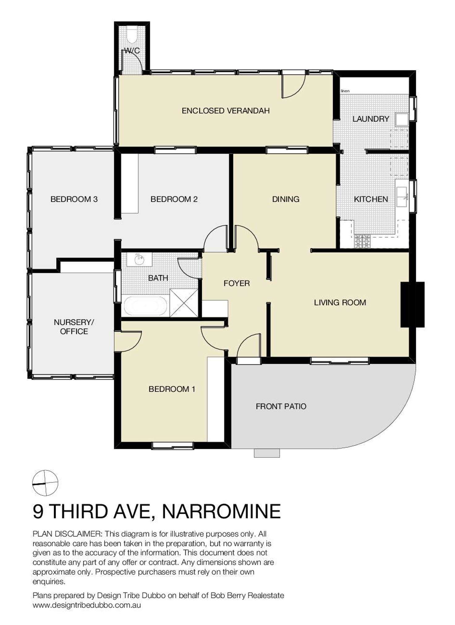 Floorplan of Homely house listing, 9 Third Avenue, Narromine NSW 2821