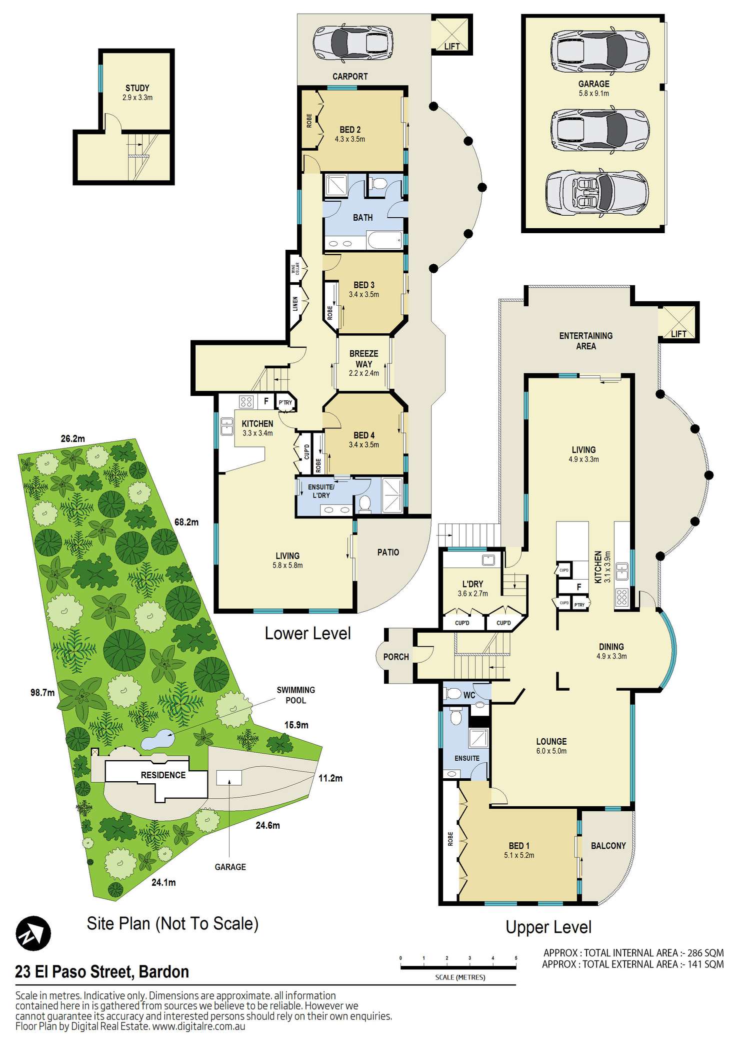 Floorplan of Homely house listing, 23 El Paso Street, Bardon QLD 4065