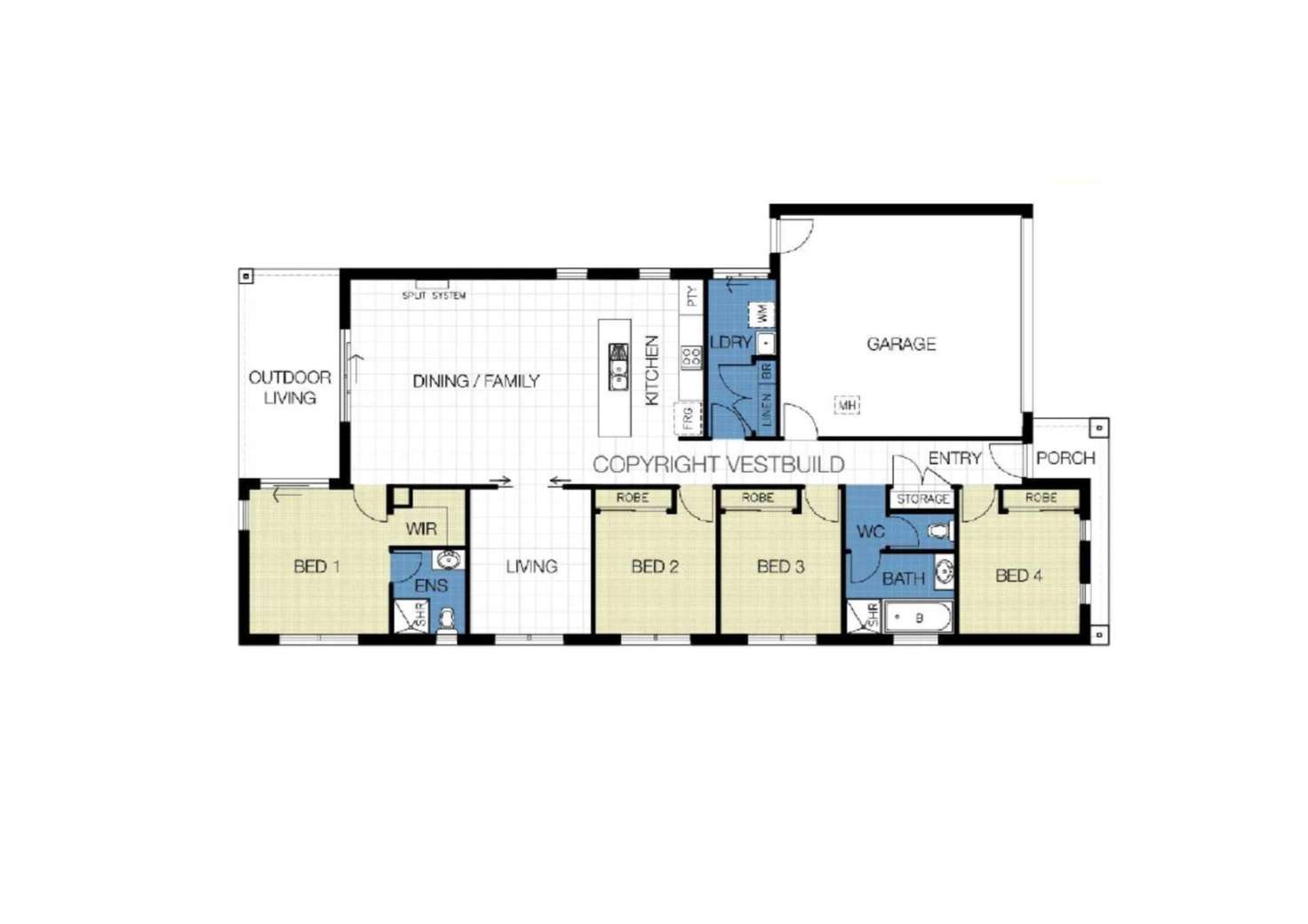 Floorplan of Homely house listing, 19 Ferlie Place, Doreen VIC 3754