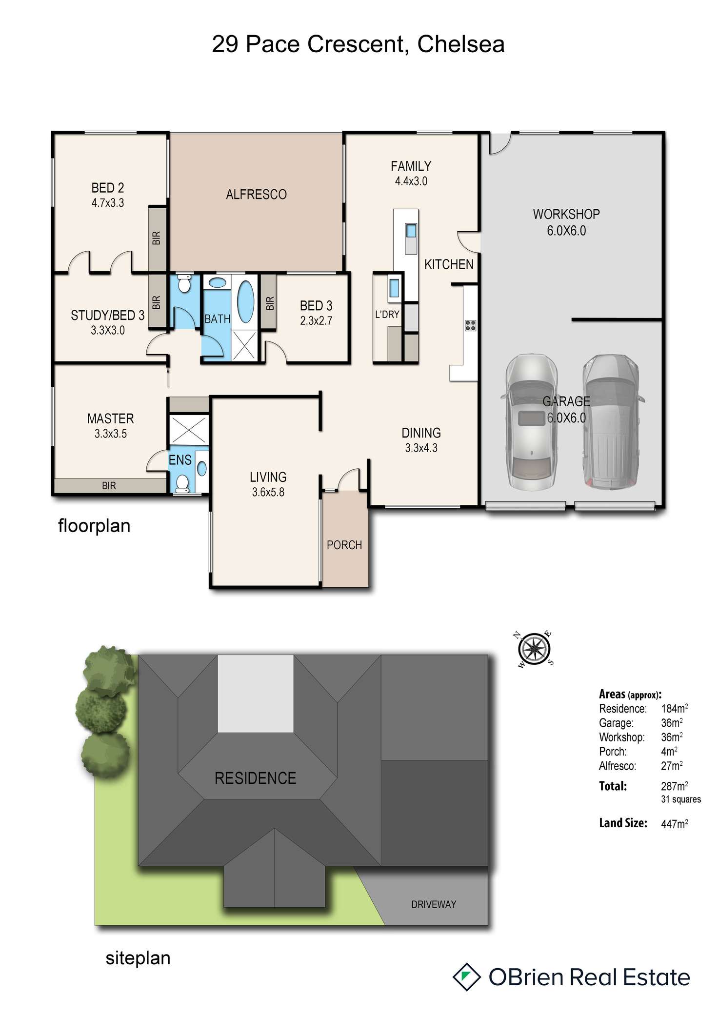 Floorplan of Homely house listing, 29 Pace Crescent, Chelsea VIC 3196