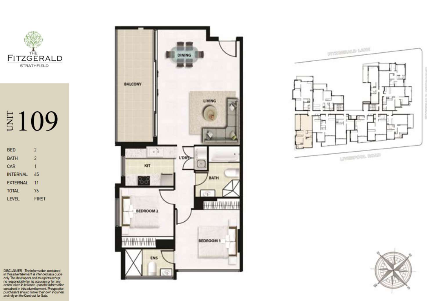 Floorplan of Homely apartment listing, 109/549-557 Liverpool Road, Strathfield NSW 2135