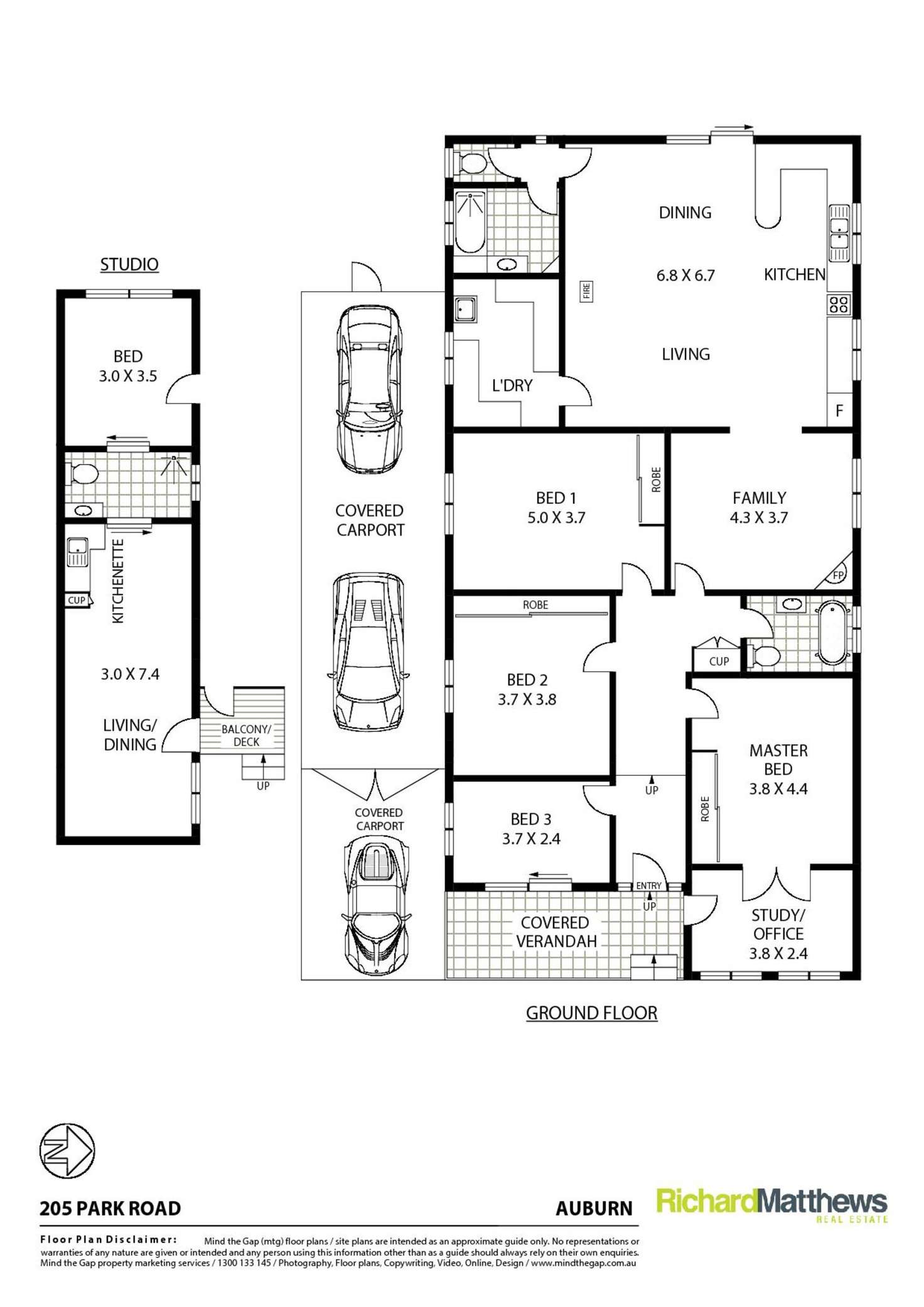 Floorplan of Homely house listing, 205A Park Road, Auburn NSW 2144