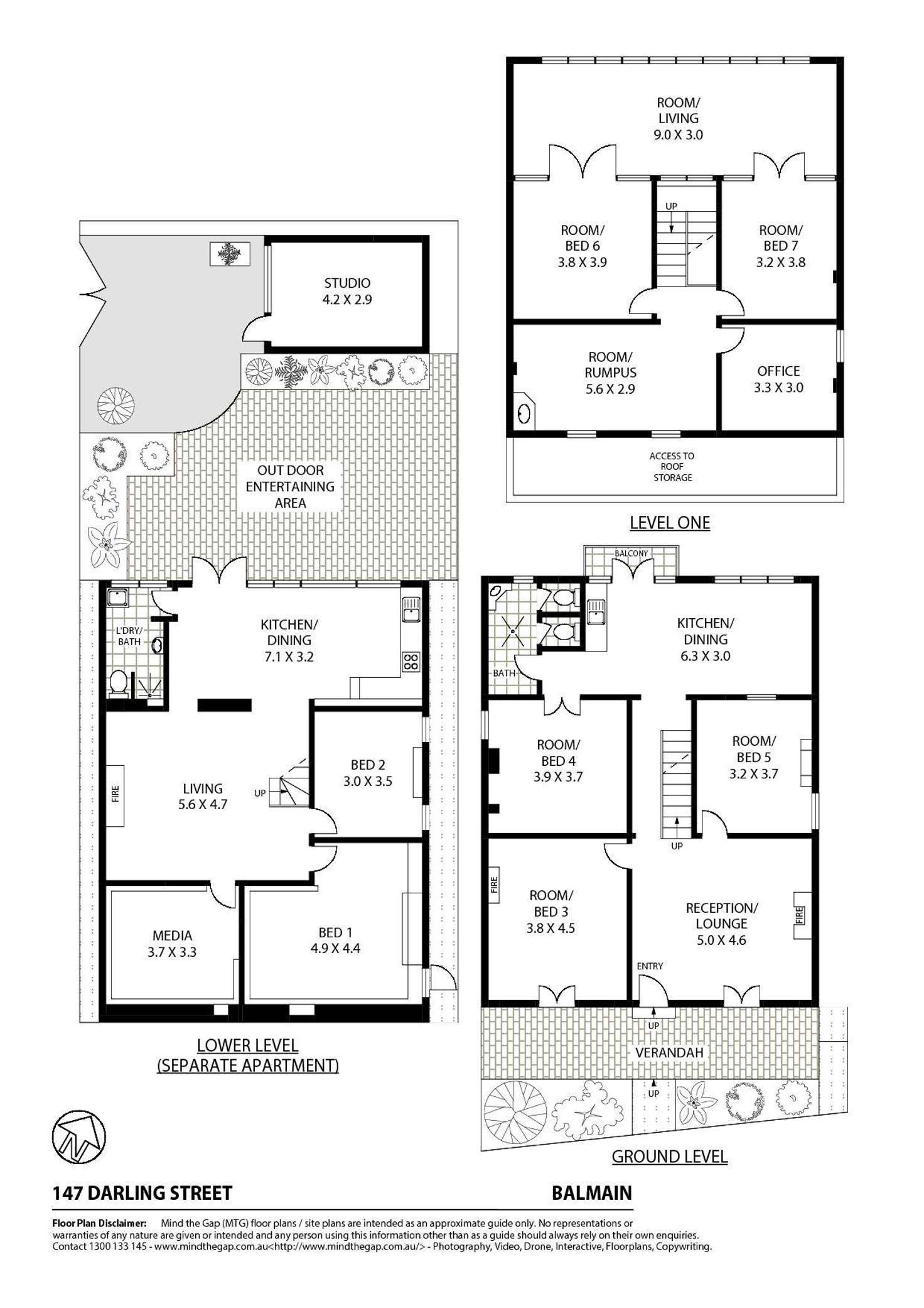 Floorplan of Homely house listing, 147 Darling Street, Balmain NSW 2041