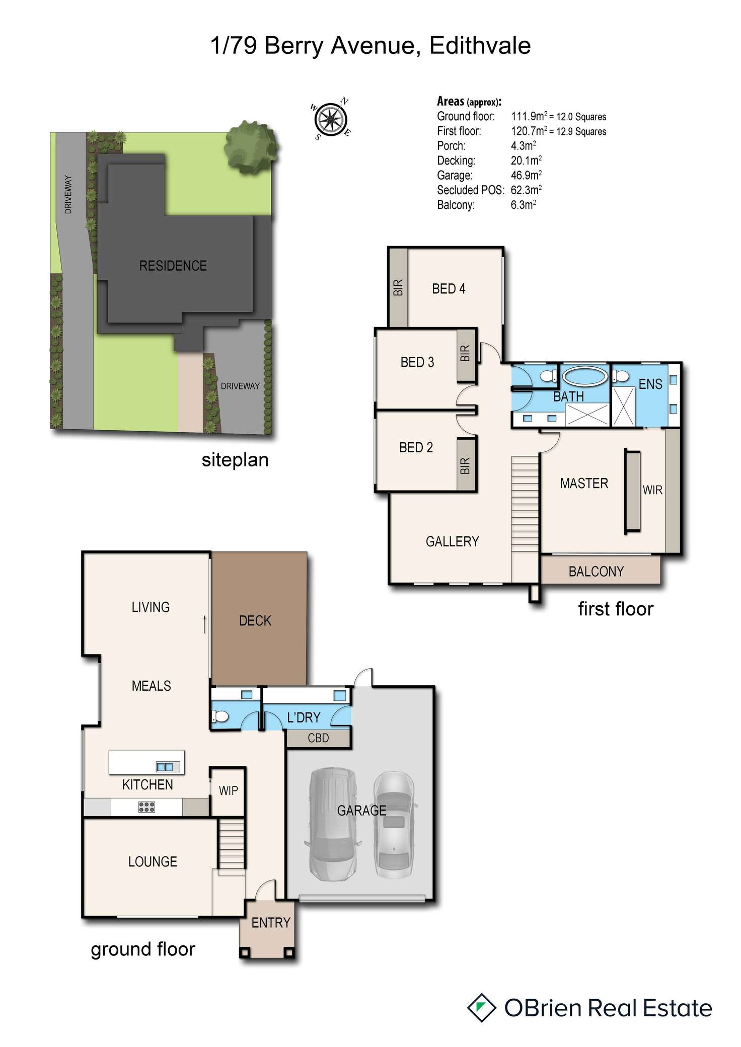 Floorplan of Homely house listing, 79 Berry Avenue, Edithvale VIC 3196