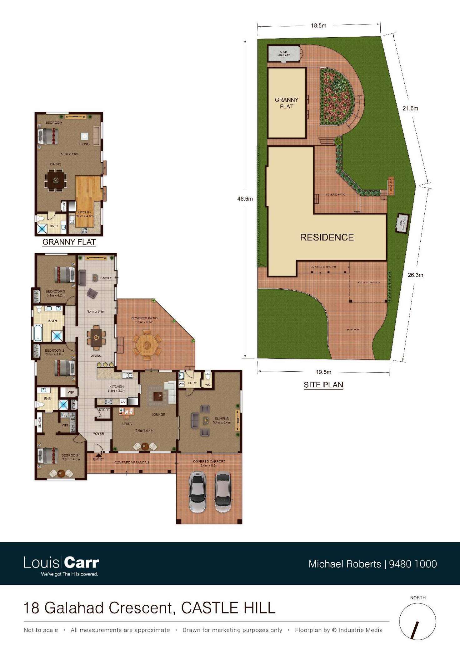 Floorplan of Homely house listing, 18 Galahad Crescent, Castle Hill NSW 2154