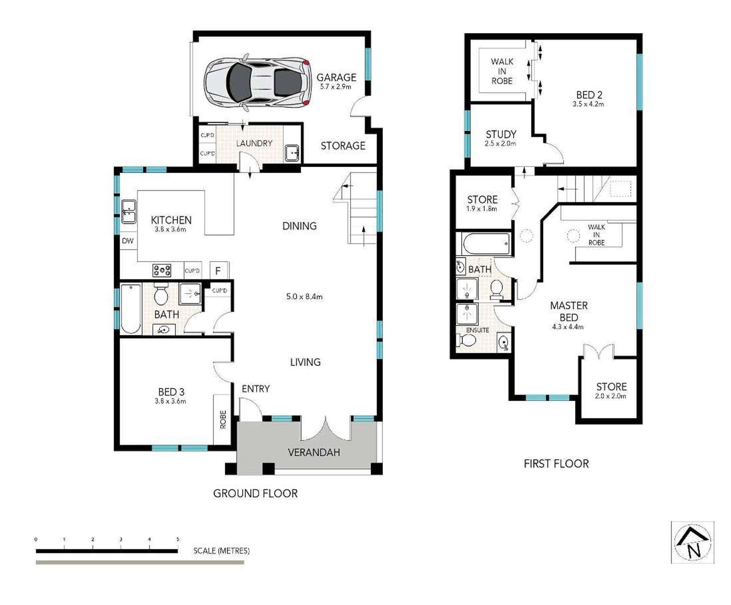 Floorplan of Homely semiDetached listing, 31 Laurel Street, Willoughby NSW 2068