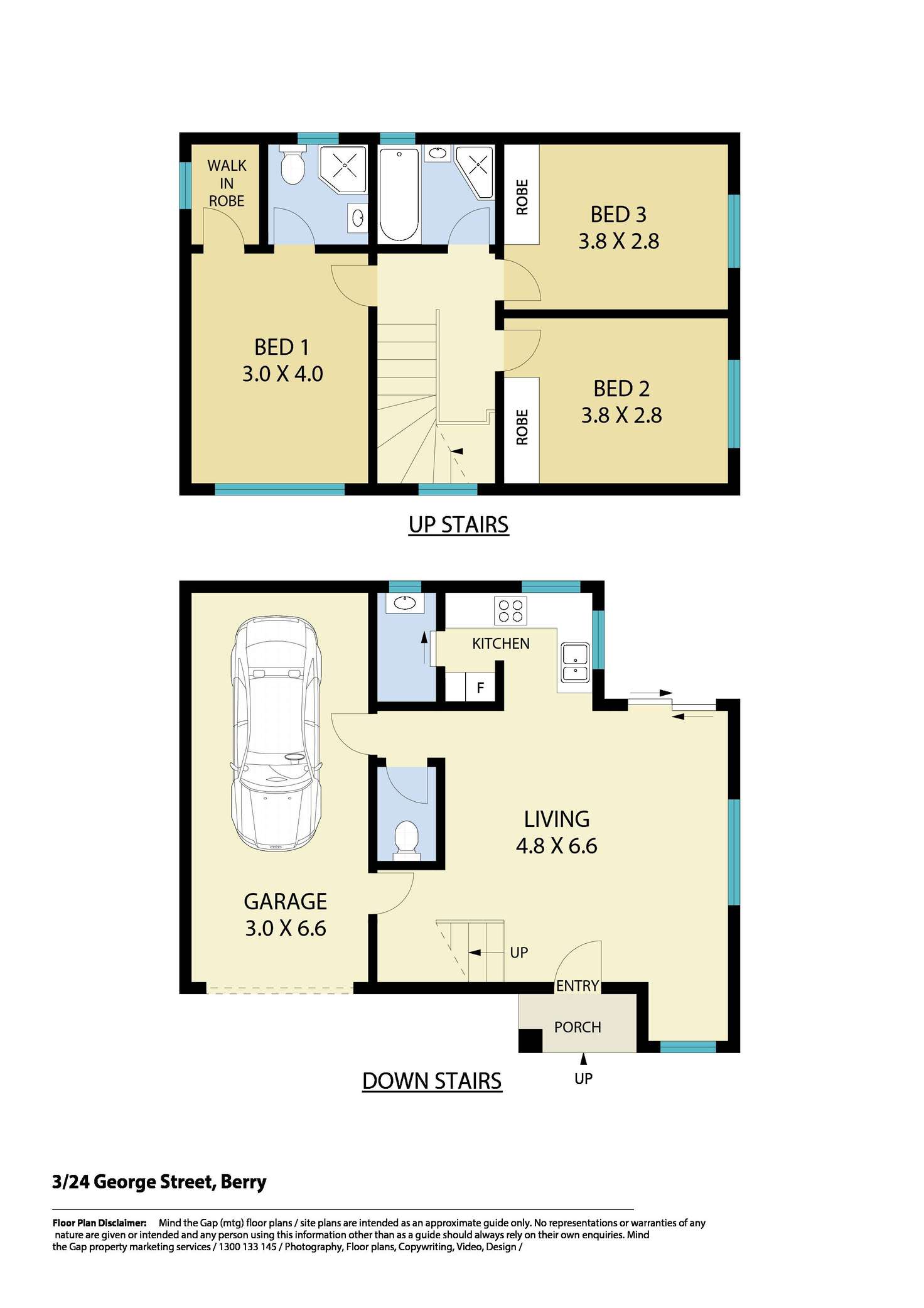 Floorplan of Homely house listing, 3/24 George Street, Berry NSW 2535