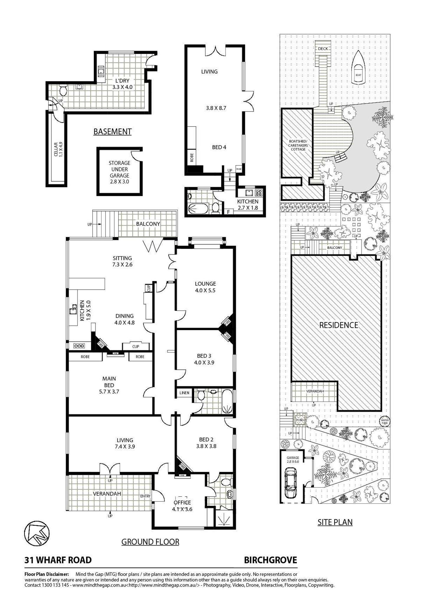 Floorplan of Homely house listing, 31 Wharf Road, Birchgrove NSW 2041