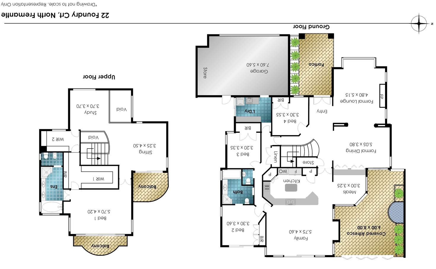 Floorplan of Homely house listing, 22 Foundry Court, North Fremantle WA 6159