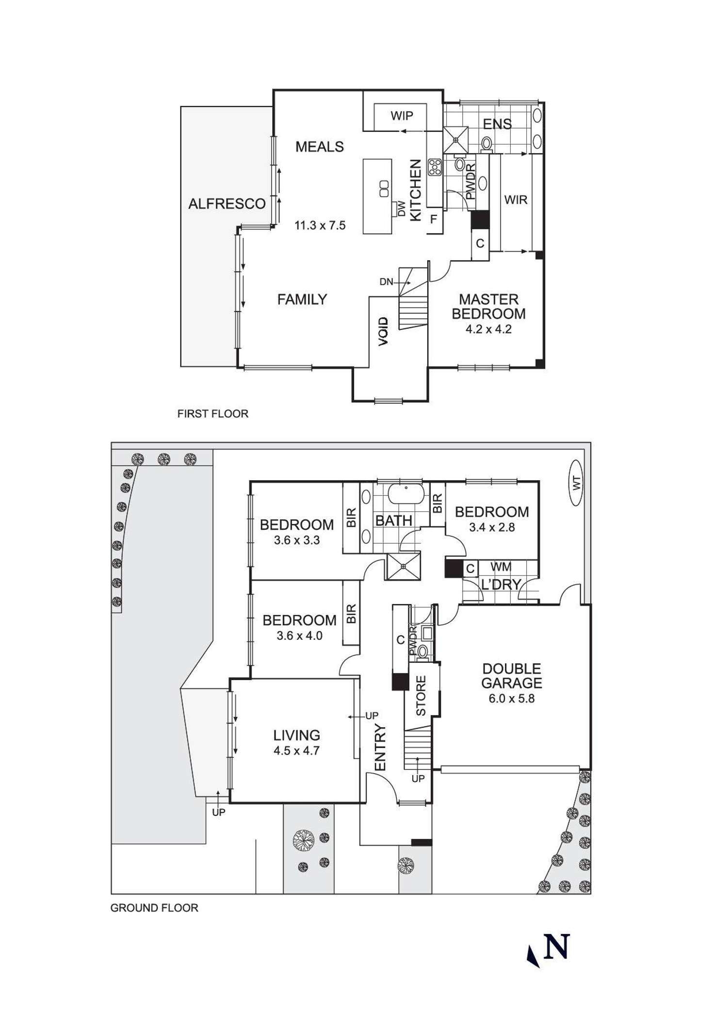 Floorplan of Homely townhouse listing, 2A Arapilles Drive, Templestowe Lower VIC 3107