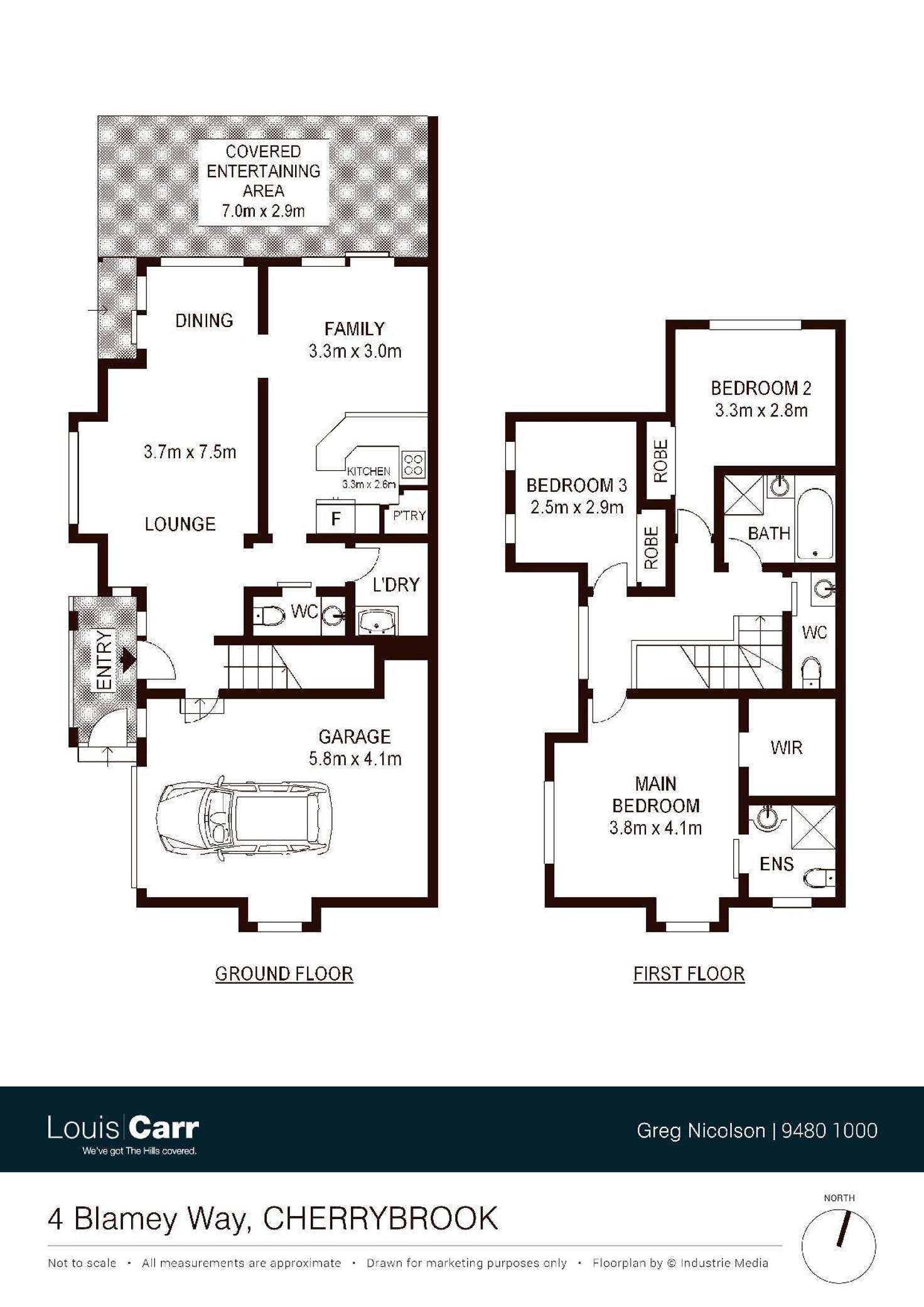 Floorplan of Homely semiDetached listing, 4 Blamey Way, Cherrybrook NSW 2126