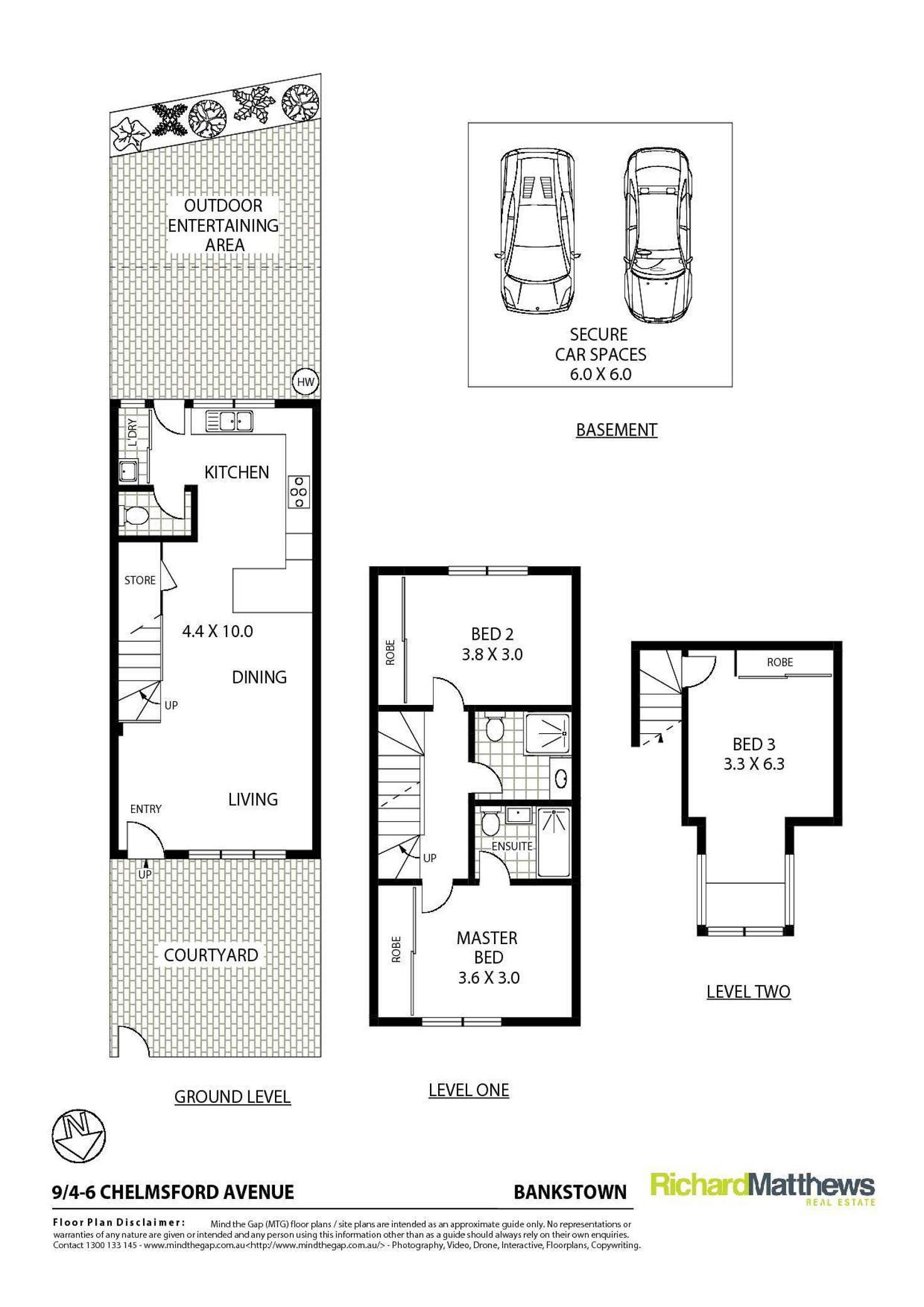 Floorplan of Homely townhouse listing, 9/4-6 Chelmsford Avenue, Bankstown NSW 2200