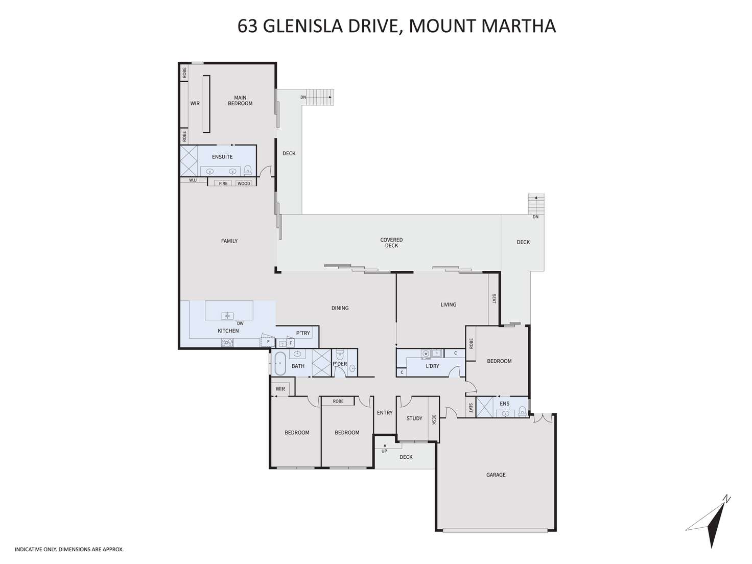 Floorplan of Homely house listing, 63 Glenisla Drive, Mount Martha VIC 3934