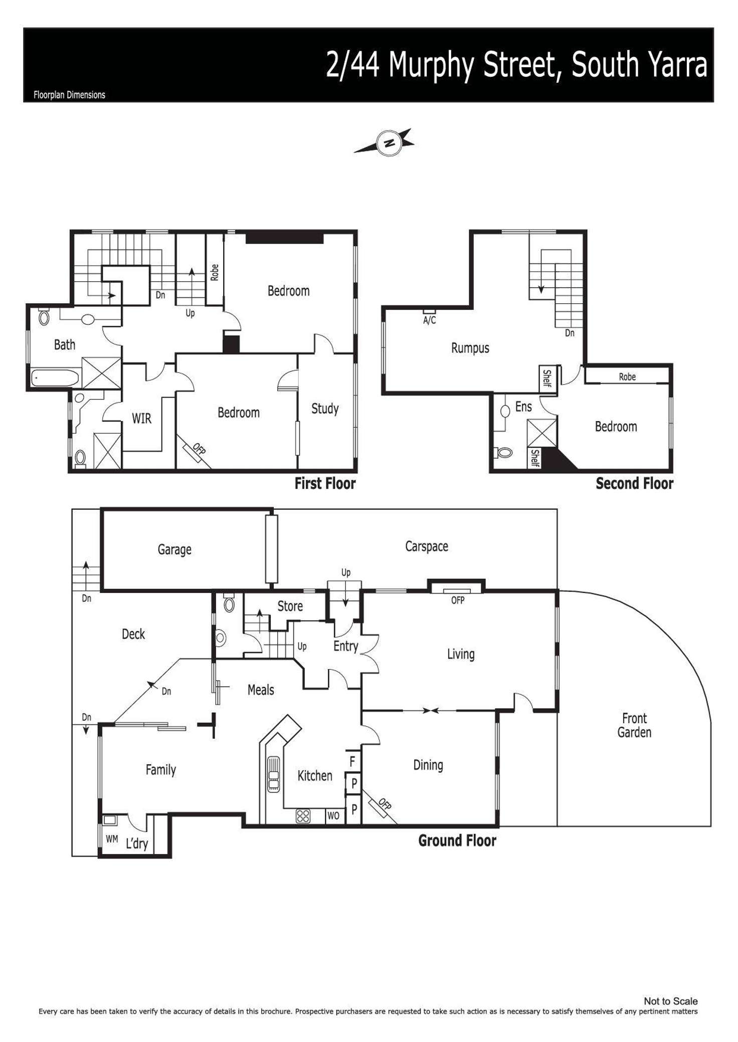 Floorplan of Homely townhouse listing, 2/44 Murphy Street, South Yarra VIC 3141