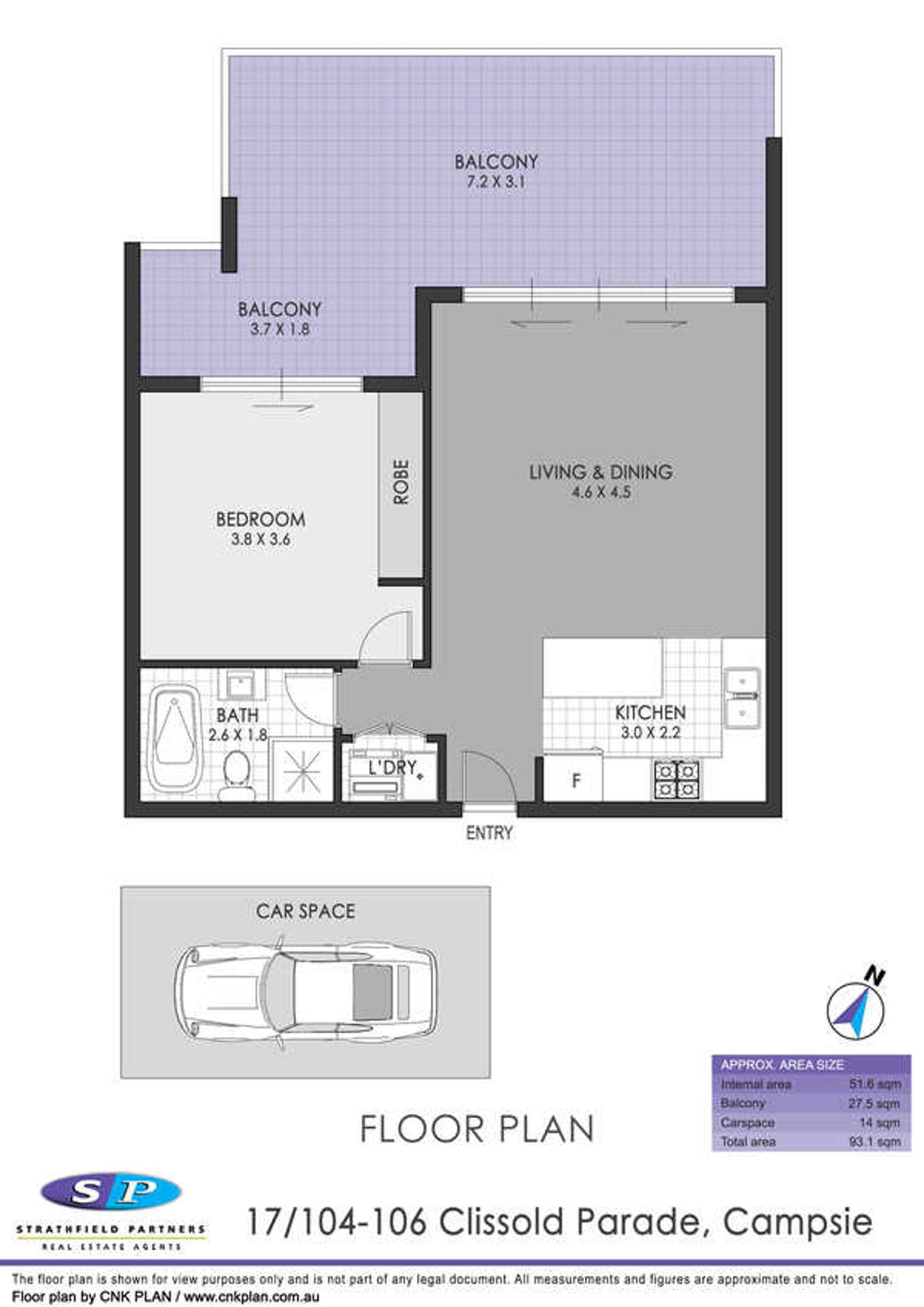 Floorplan of Homely apartment listing, 17/104 Clissold Parade, Campsie NSW 2194