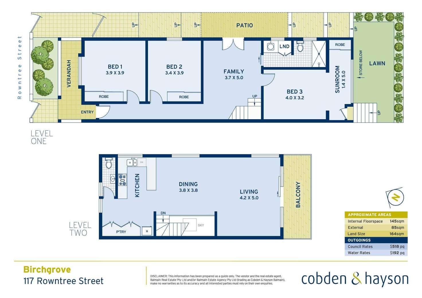 Floorplan of Homely house listing, 117 Rowntree Street, Birchgrove NSW 2041
