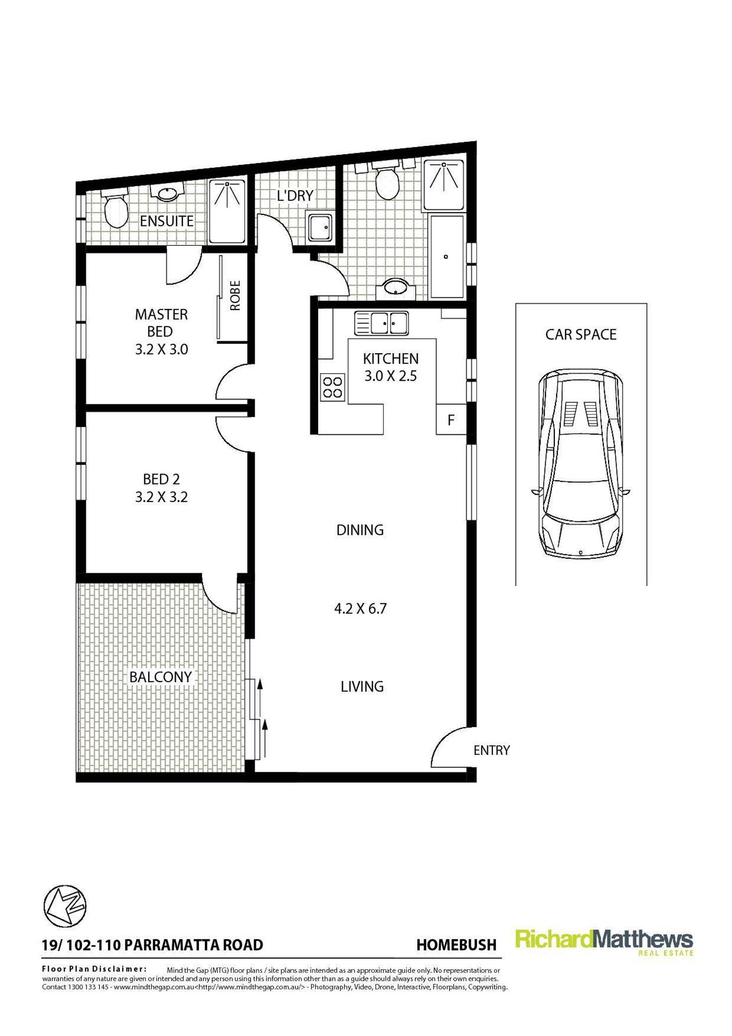 Floorplan of Homely apartment listing, 19/102-110 Parramatta Road, Homebush NSW 2140